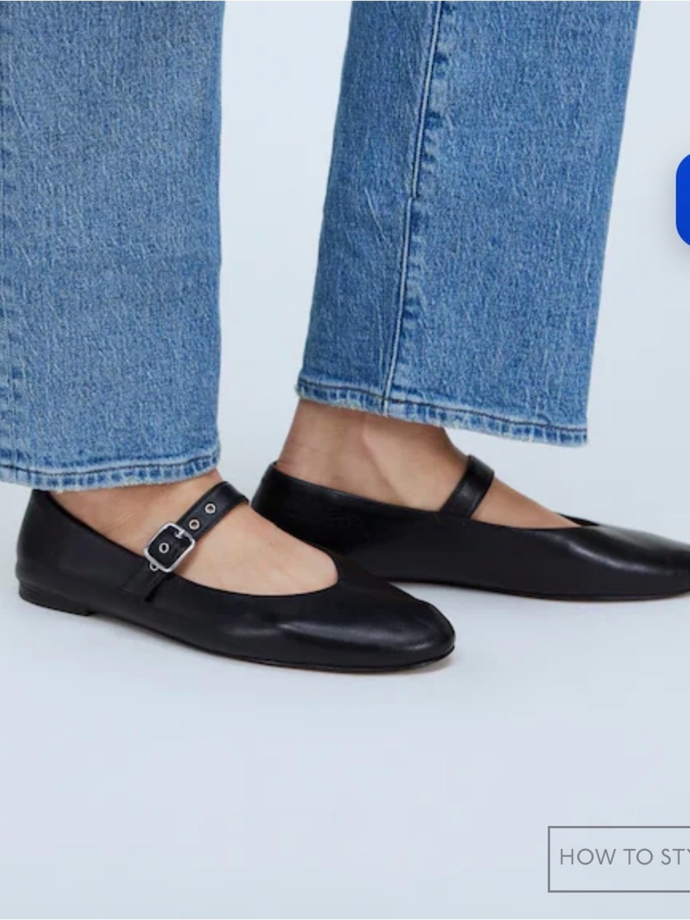 Madewell Remy Black Mary Jane Flats